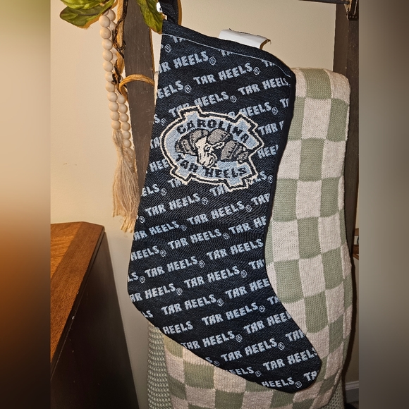 University of North Carolina UNC Tar Heel Tapestry Christmas‎ Stocking flaw - Picture 1 of 5
